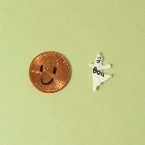 3D Ghost Halloween decoration in 1" scale or 1/2" scale miniatur - Click Image to Close